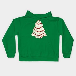 Christmas Tree Snack Cake Kids Hoodie